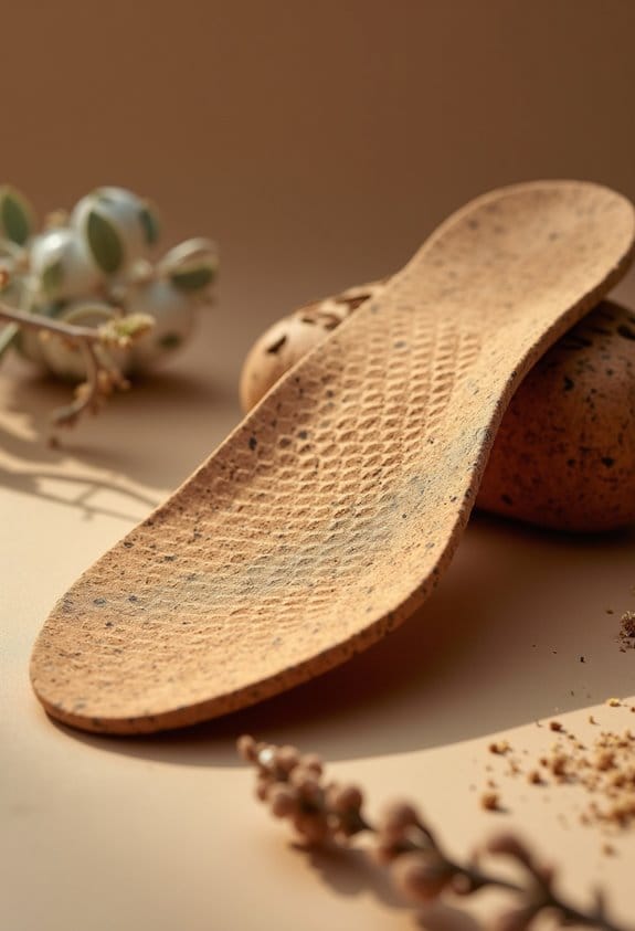 natural odor fighting cork insoles
