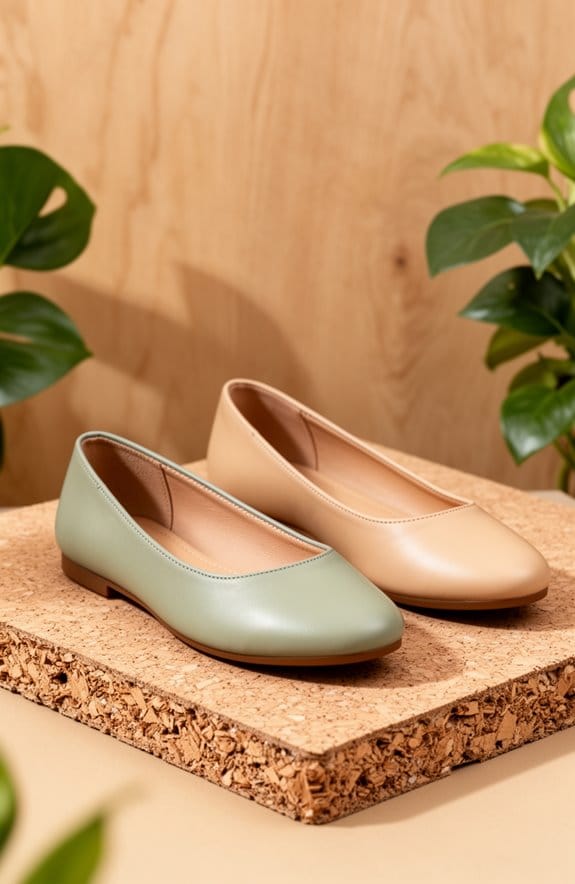 stylish comfortable vegan flats