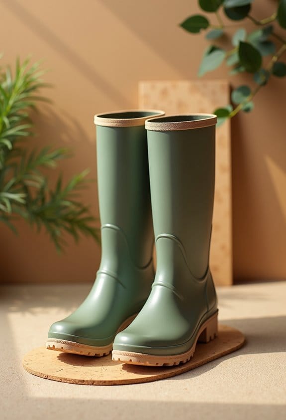 stylish vegan rain boots