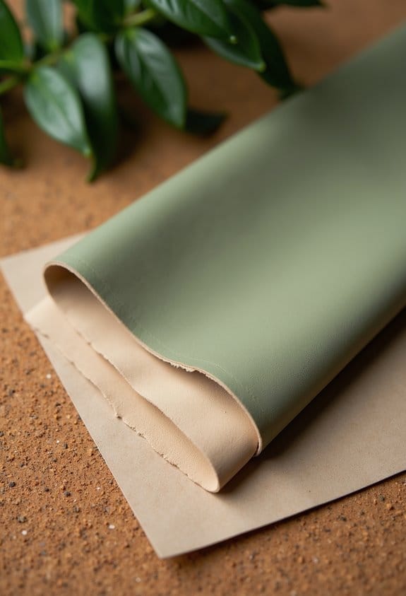 vegan leather break in process